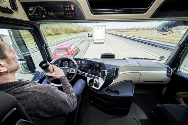Daimler merged its Highway Pilot autonomous vehicle technology with a test of truck platoons in Europe last year. Photo: Daimler