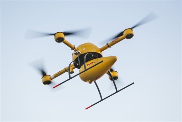DHL is just one company that has been researching the use of transport drones in parcel logistics. Photo: DHL