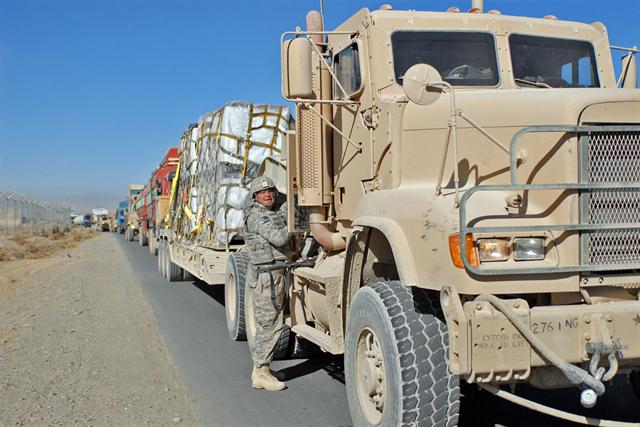 The Army National Guard's "Drive the Guard" program is putting soldiers behind the wheel while they are in uniform and helping them to qualify for fulltime civilian employment as a truck driver.