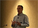 <p><strong>Thom Albrecht discusses the disruption of ecommerce on the trucking industry during the in.sight User Conference + Expo.</strong> <em>Photo: Jim Beach</em></p>