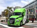 <p><strong>Clean vehicle technology took center stage at recent alt fuel conference in Long Beach. In front of the event, a Class 8 Hyliion demonstration truck drew attention from passersby.</strong> <em>Photos: Steven Martinez</em></p>