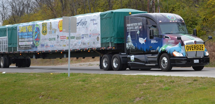 A new Kenworth T680 76inch midroof sleeper built in October by Photos Hauling the Capitol