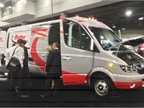 Ryder showed off this Chanje battery-electric cargo van, which it has begun offering to rental customers in California.
 